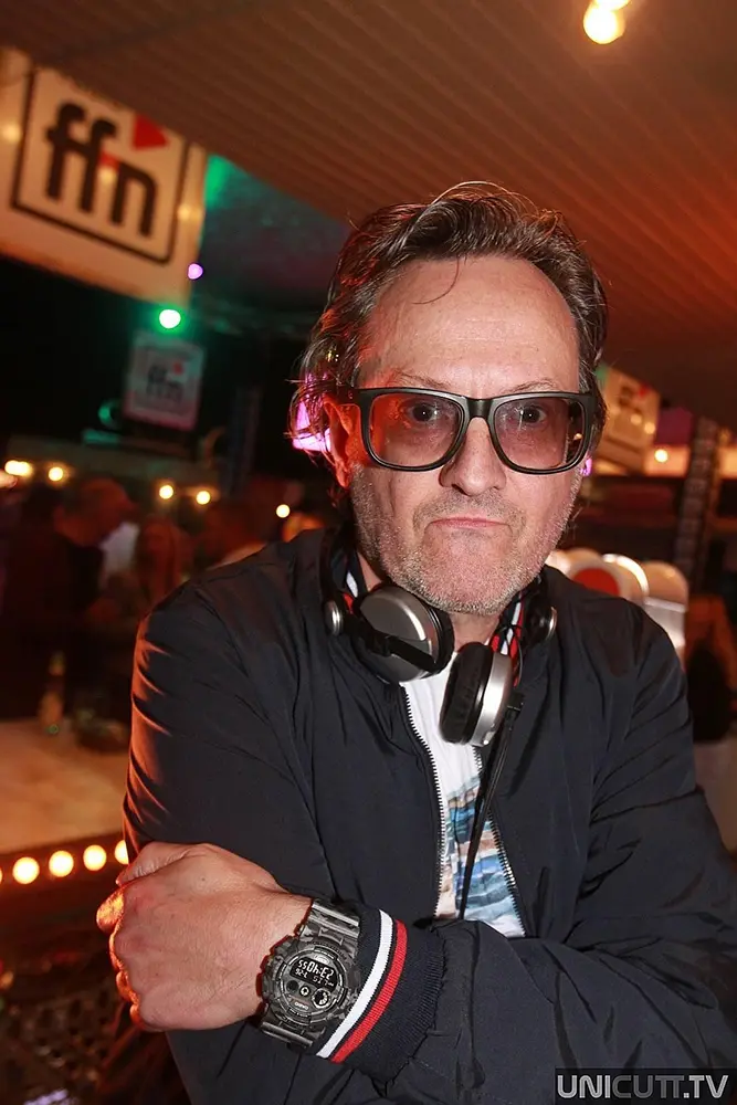 Michael Gürth, der Kanzler-DJ aus Hannover, prominenter Ehrengast beim Hannover Meeting 2024.